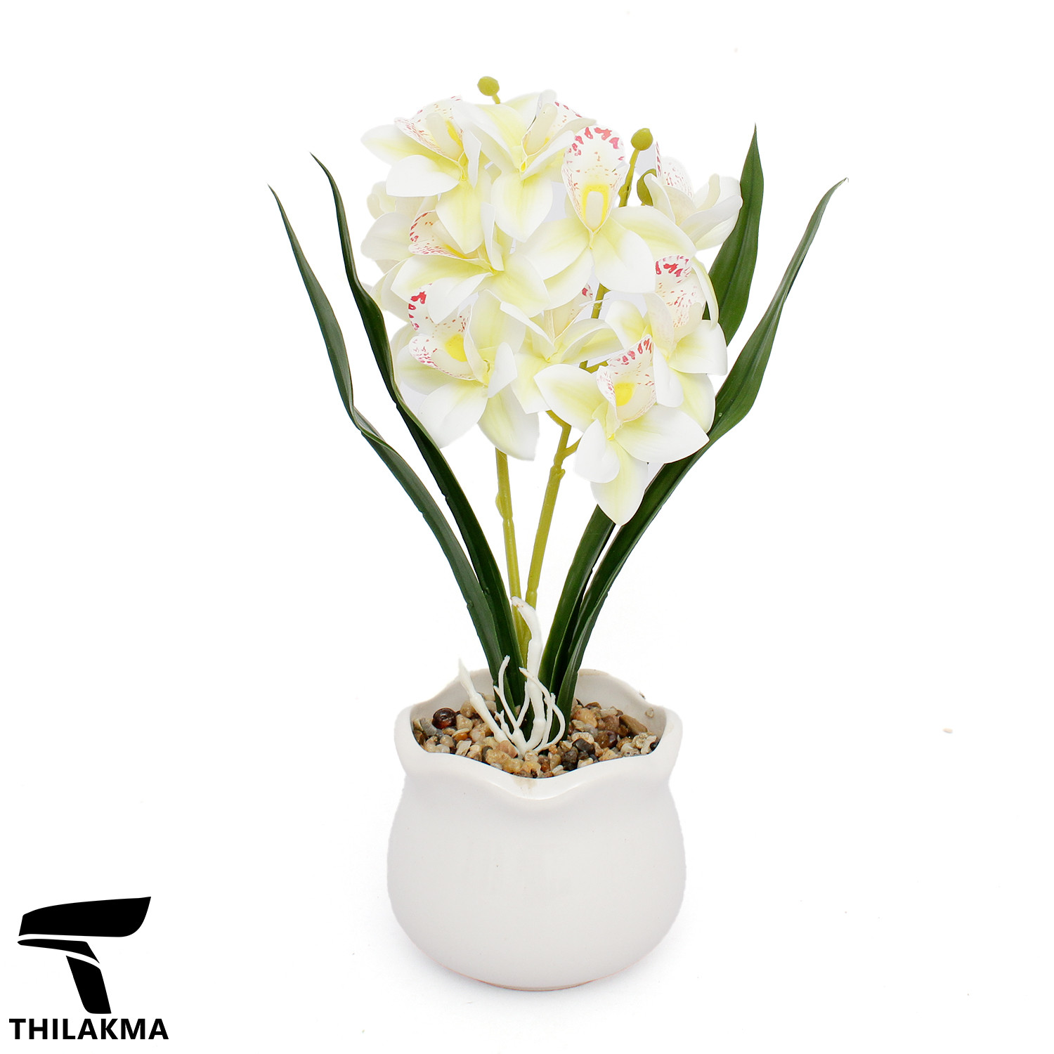 Artificial Orchid Potted Plant