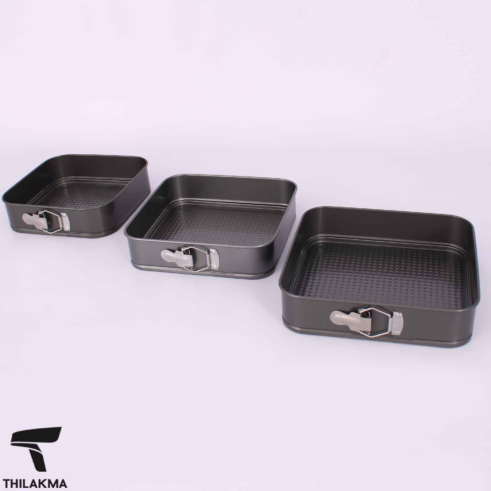 Springform Square Cake Pan 3Pcs Set