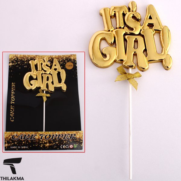 It S A Girl Cake Topper