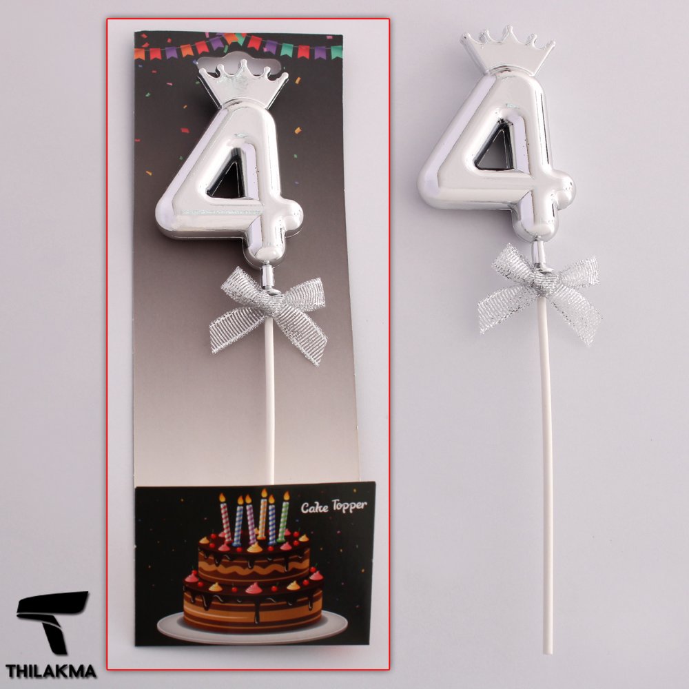 Number Four Cake Topper Number Four Cake Topper