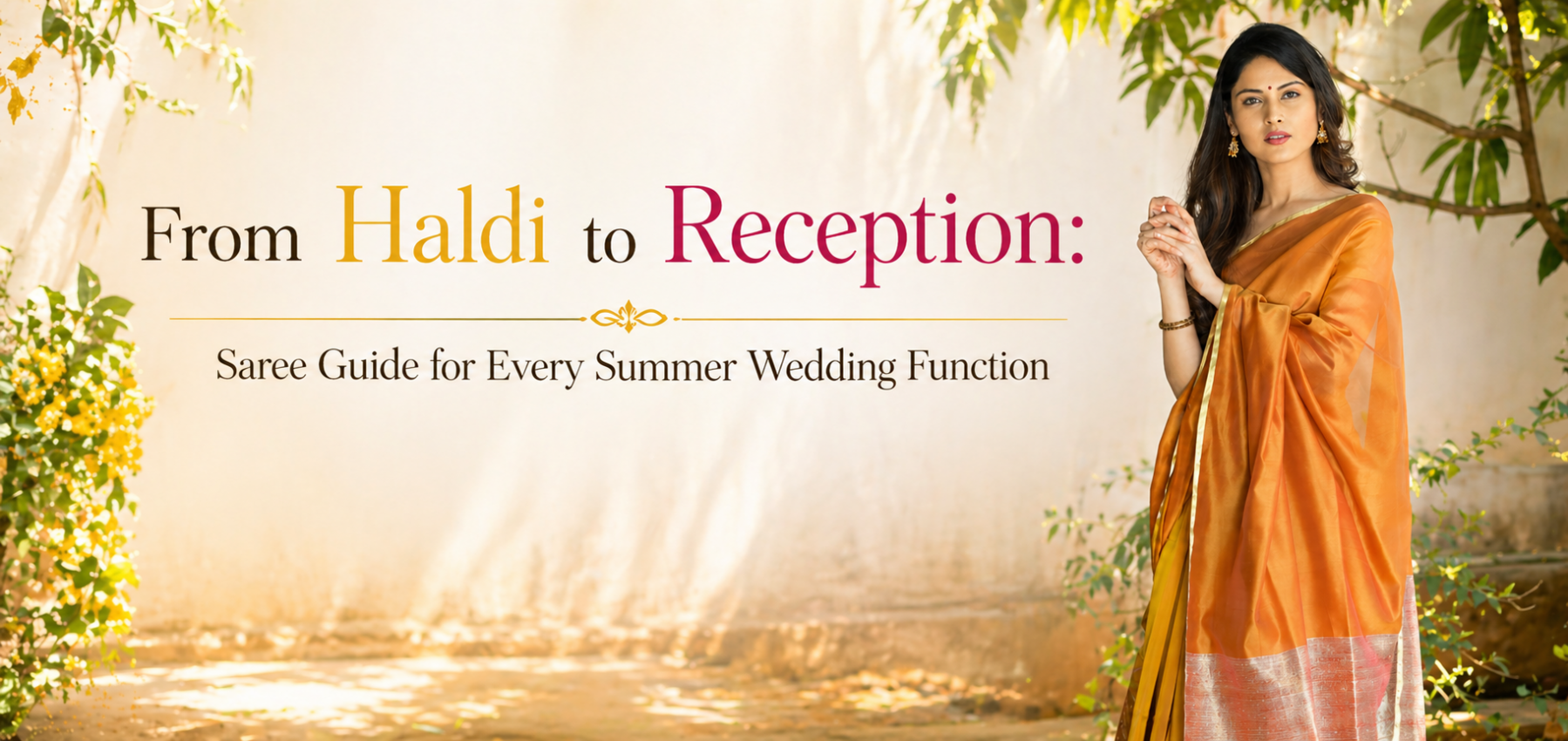 Summer Wedding Saree Guide