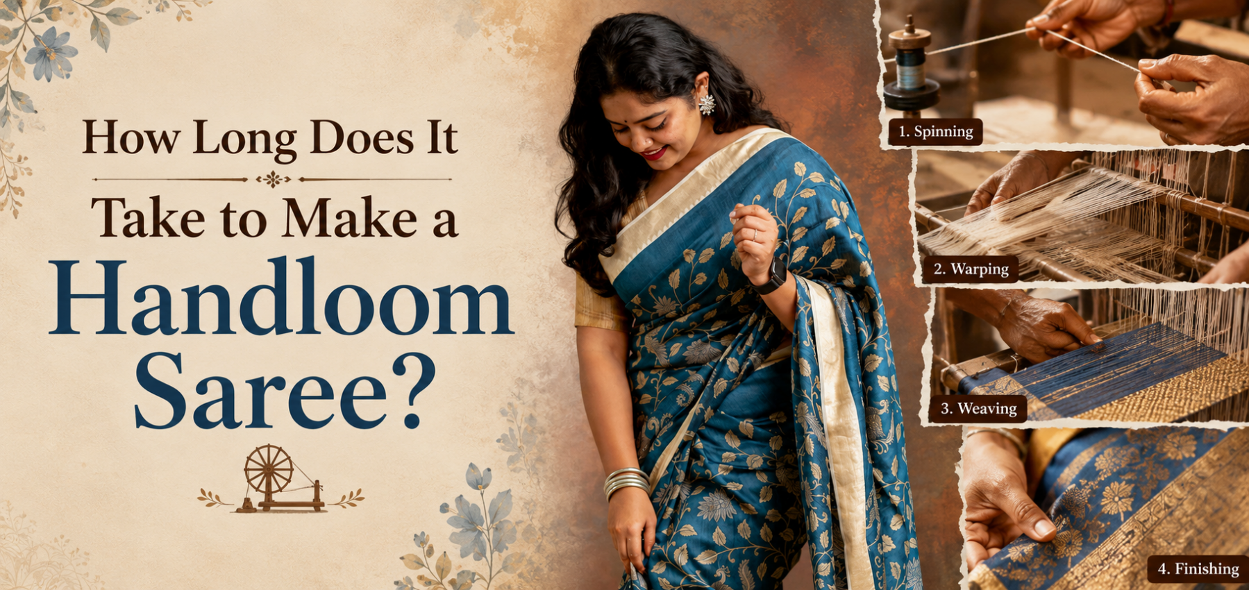 handloom saree making process