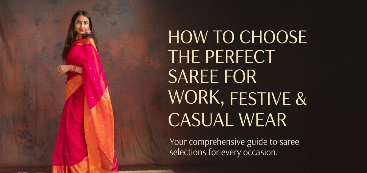 Perfect Saree for Work, Festive & Casual Wear