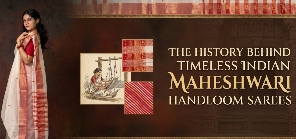 The History Behind Timeless Indian Maheshwari Handloom Sarees