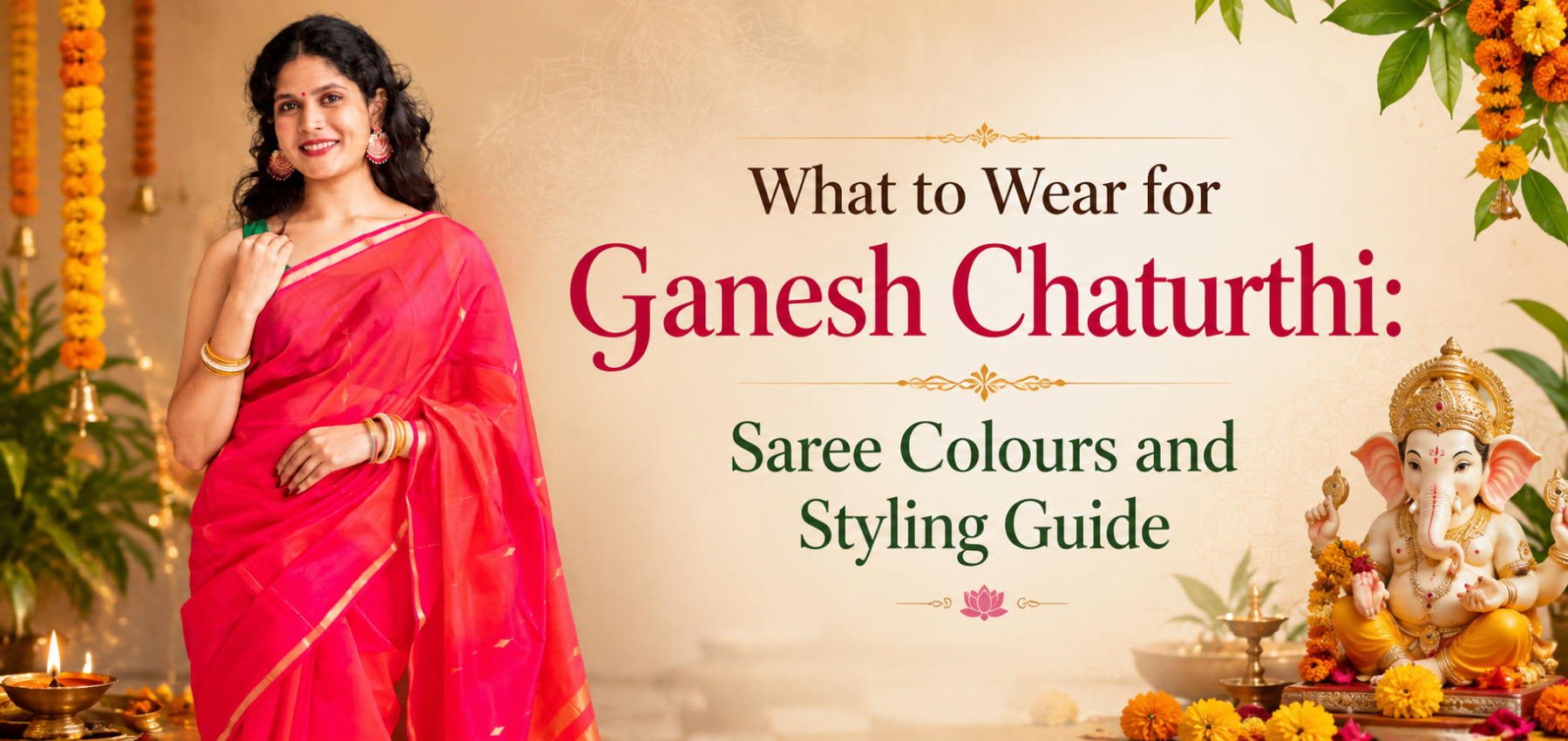 What to Wear for Ganesh Chaturthi: Saree Colours and Styling Guide