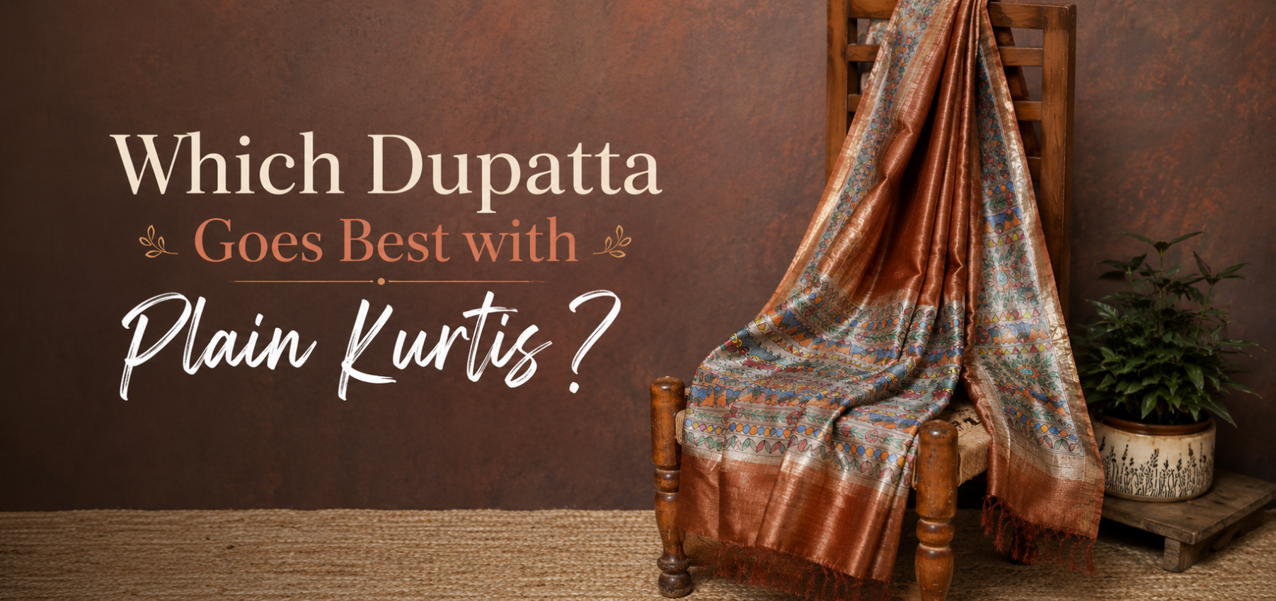 Dupatta for plain kurti