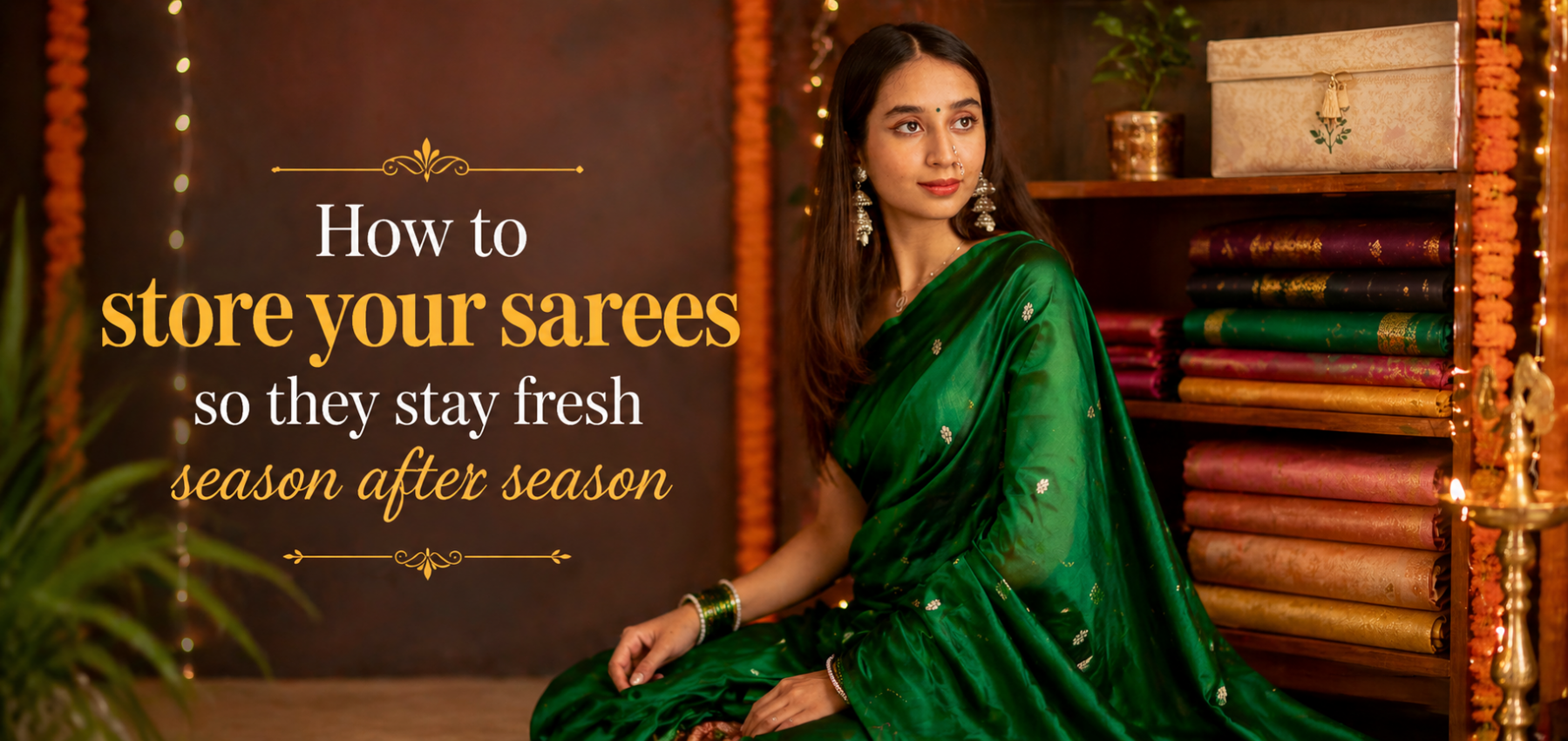 how to store sarees properly