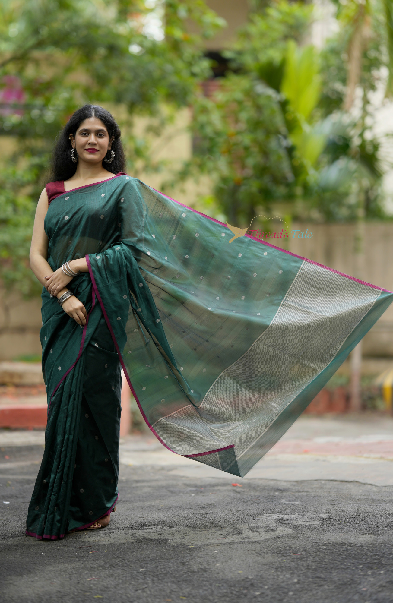 Green Handwoven Pure Silk Saree
