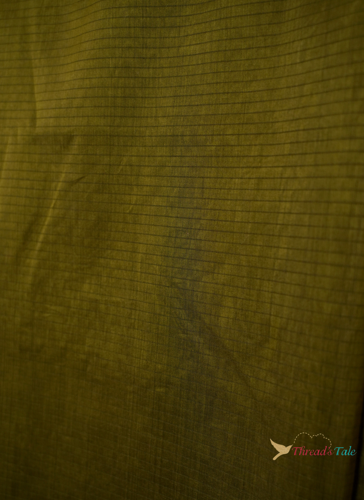 Moss Green Violet Handwoven Top and Dupatta Set