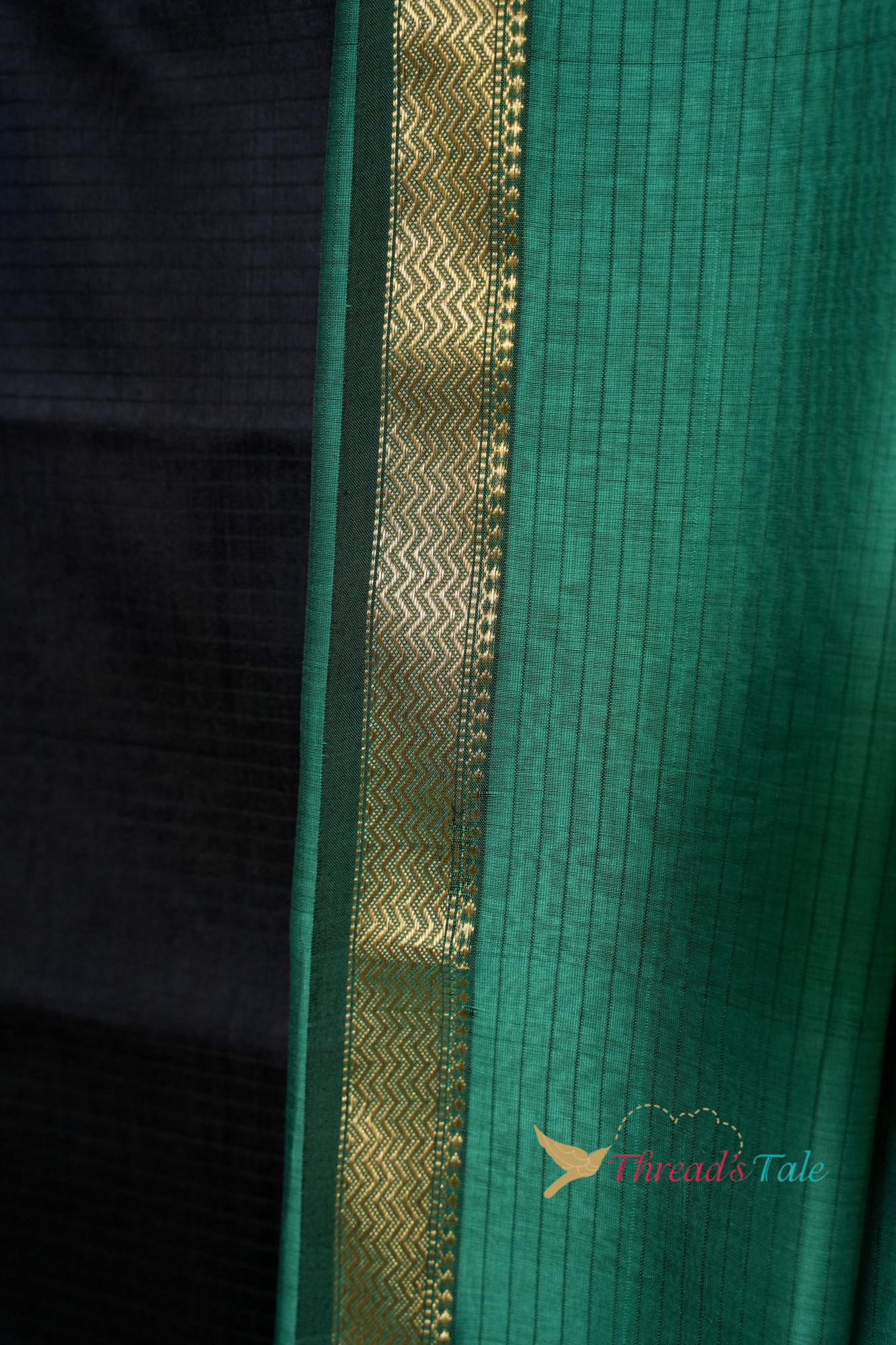 Indigo Blue Handwoven Top And Dupatta Set