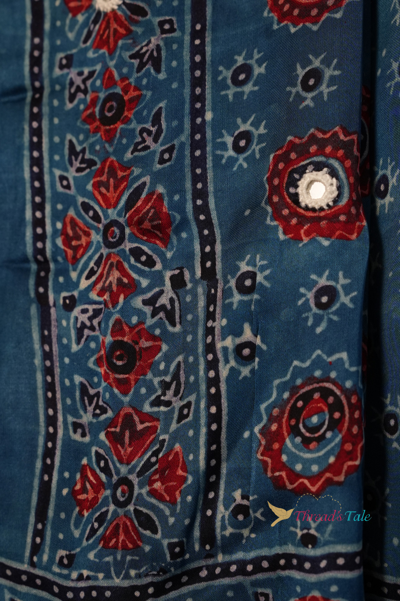 Indigo Handcrafted Modal Silk Dupatta