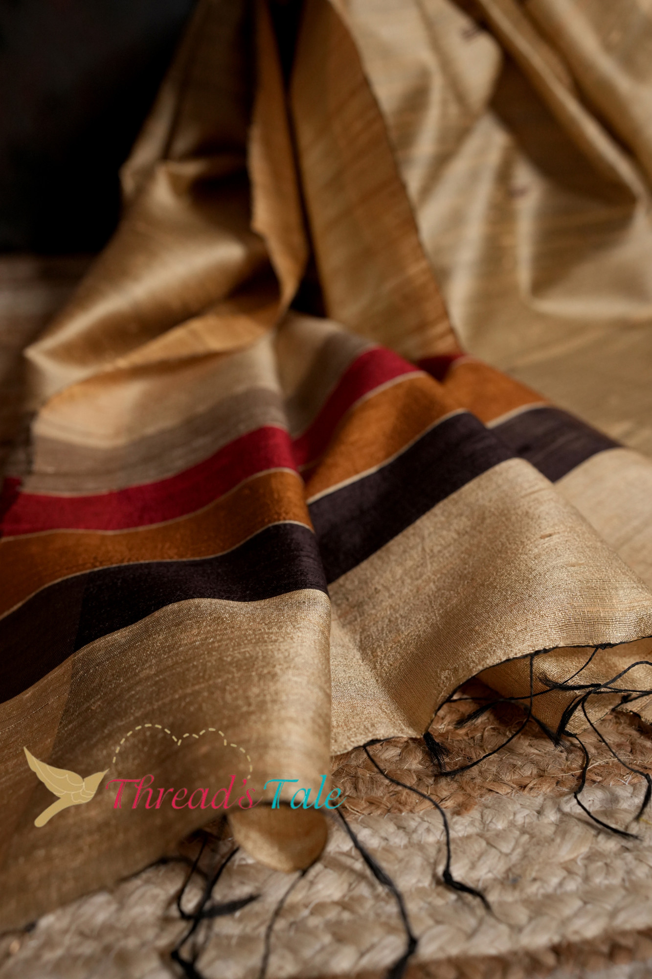 Handwoven Beige Dupatta