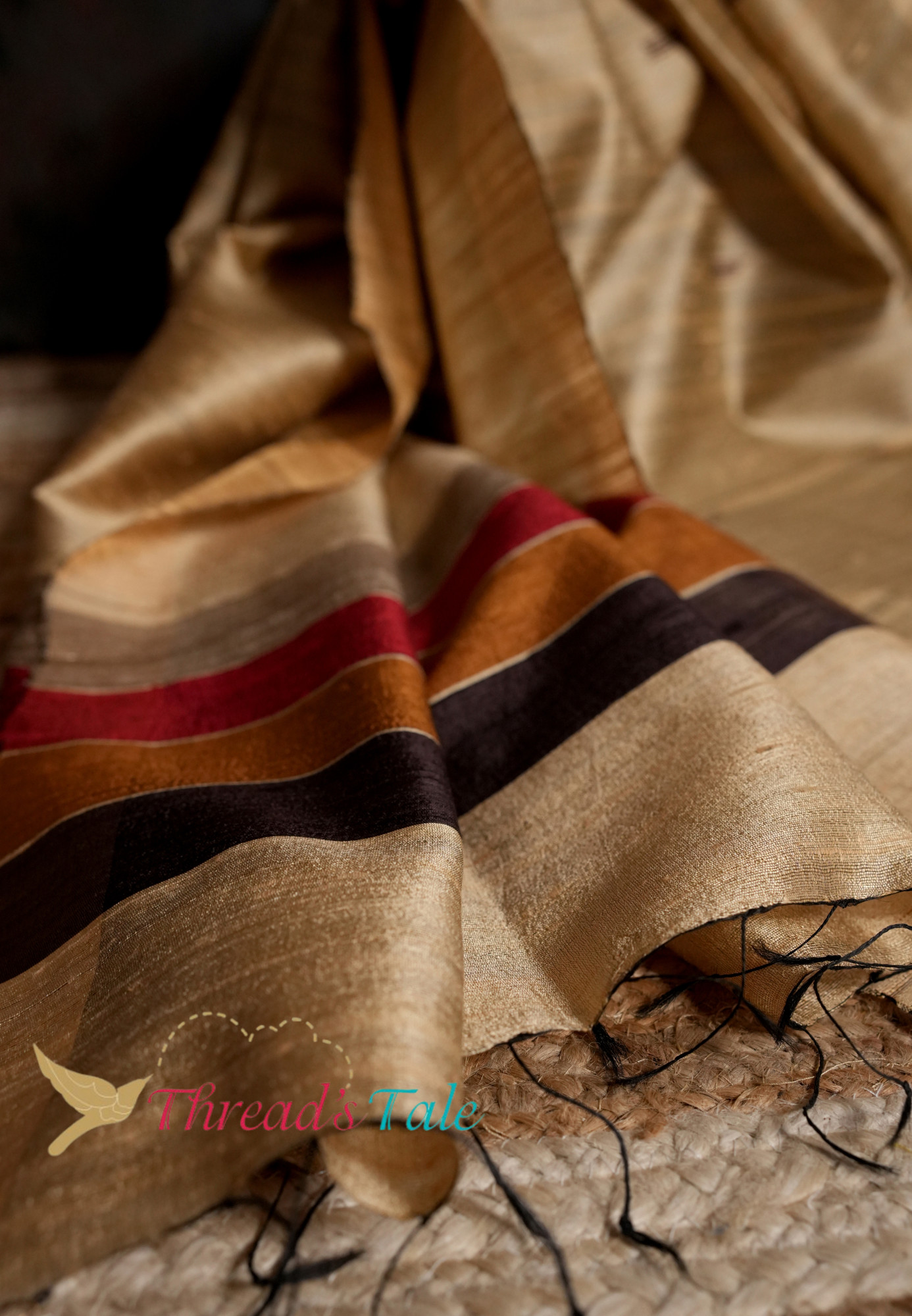 Handwoven Beige Dupatta