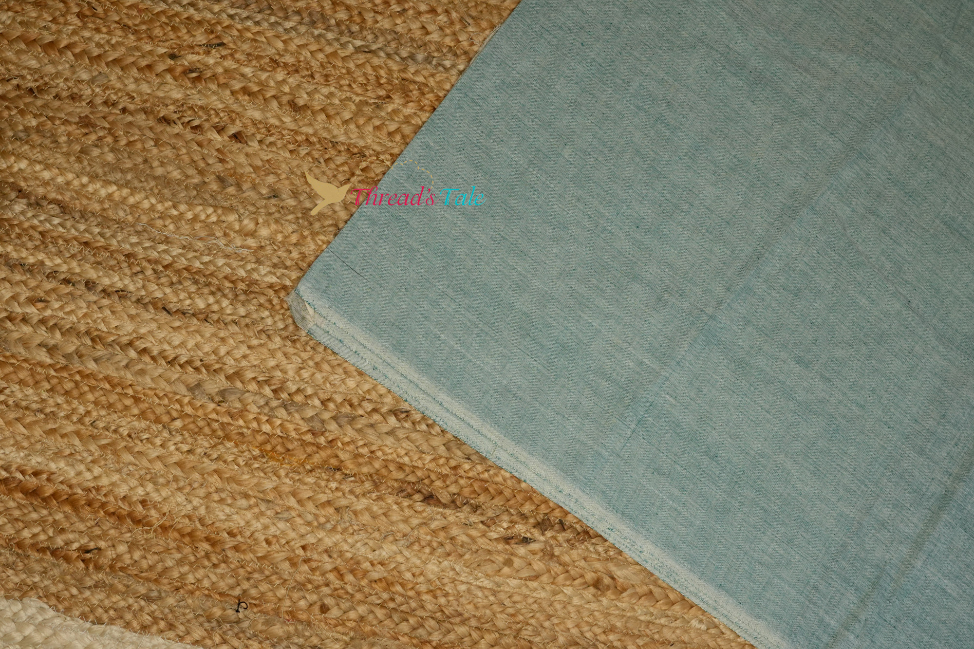 Sage Green Khadi Cotton Handwoven Fabric