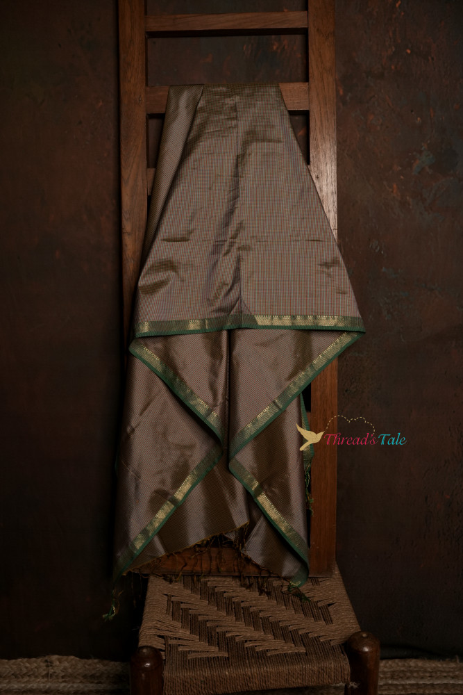 Image of Beige Handwoven Textured Pure Silk Stole