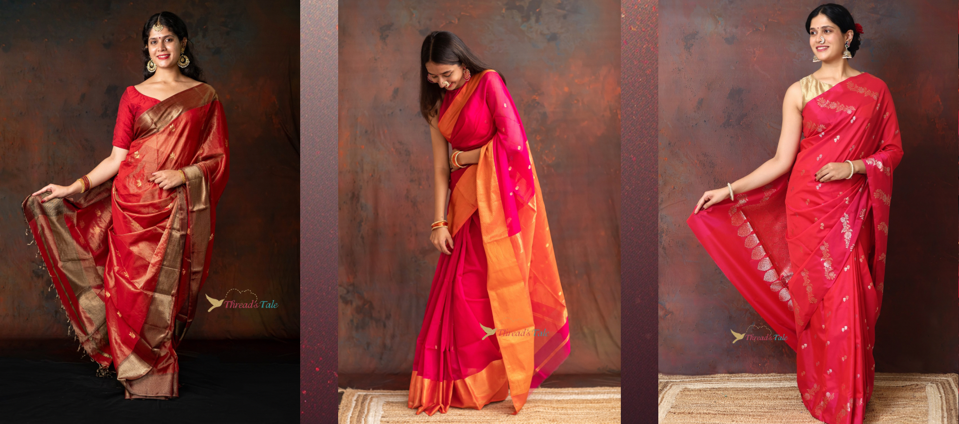 Threads Tale with our curated collection of sarees