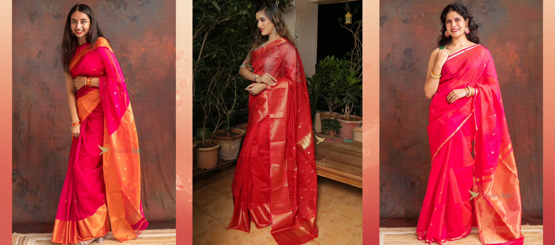 Threads Tale with our curated collection of sarees