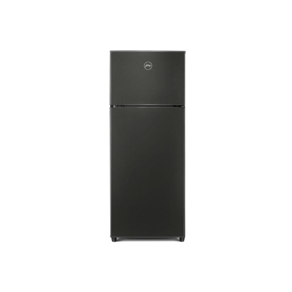 Image of Godrej 244 Litres 2 Star Frost Free Double Door Refrigerator with Inverter Compressor, Cool Balance Technology (RTEONVALOR280BRIFSST, Fossil Steel)