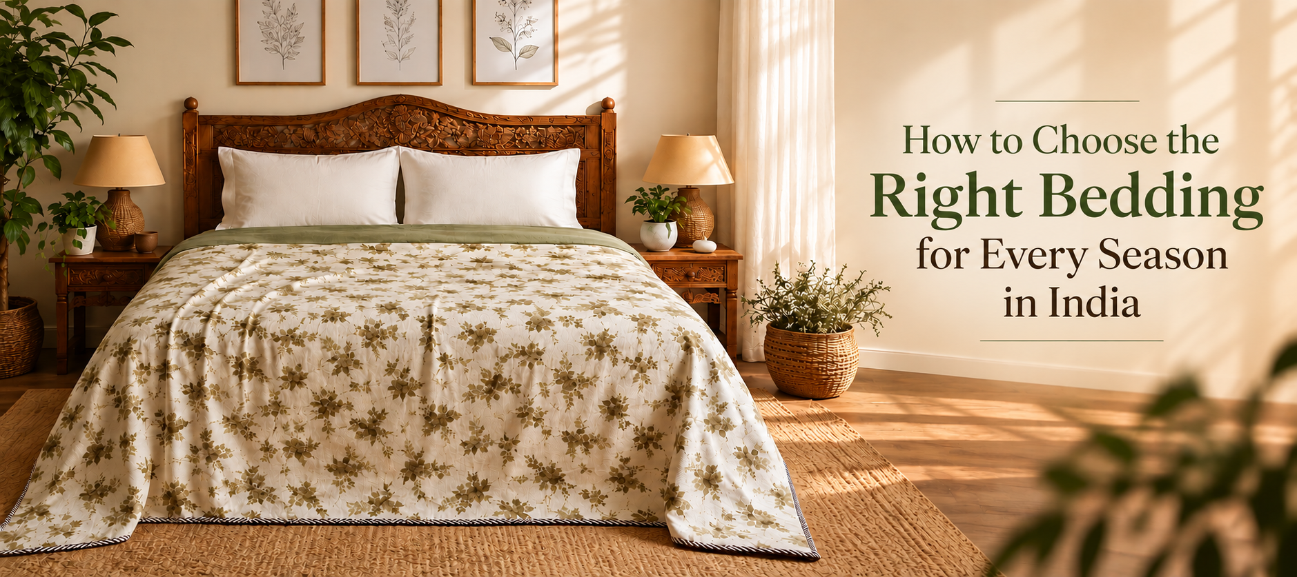 How to Choose the Right Bedding for Every Season in India