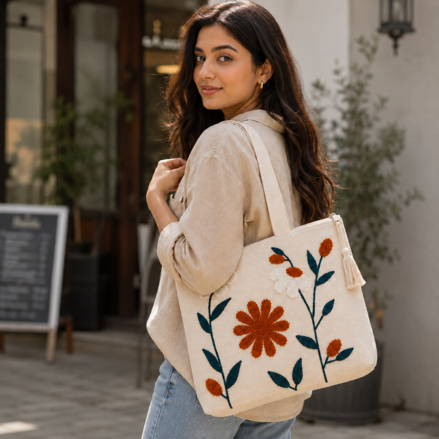 Embroidery Tote Bag