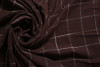 Yarn Dyed Linen Checks Coffee Brown