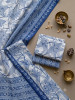 Indigo Blue Floral 3Pc Suit Set