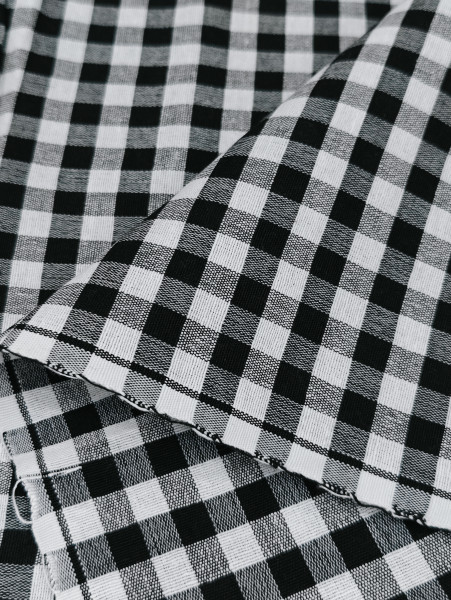 Handloom Cotton Ikat Black and White