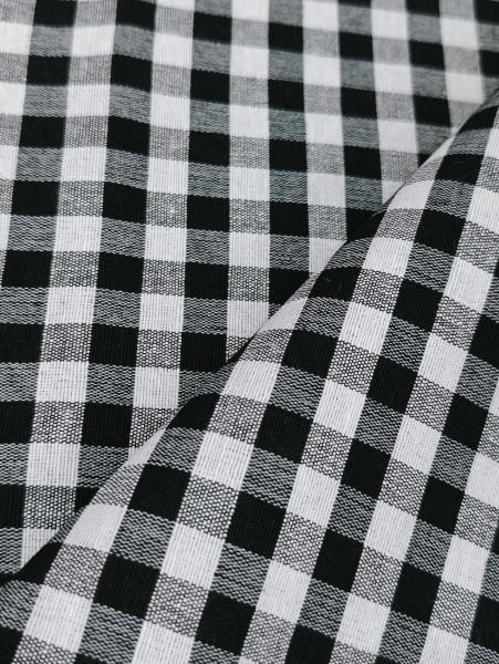 Handloom Cotton Ikat Black and White