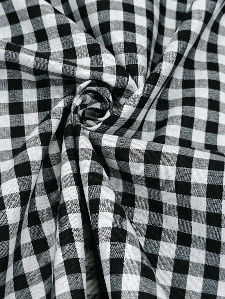 Handloom Cotton Ikat Black and White