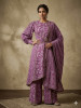 Wine Floral 3Pc Suit Set
