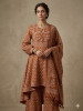Rust Floral 3Pc Suit Set