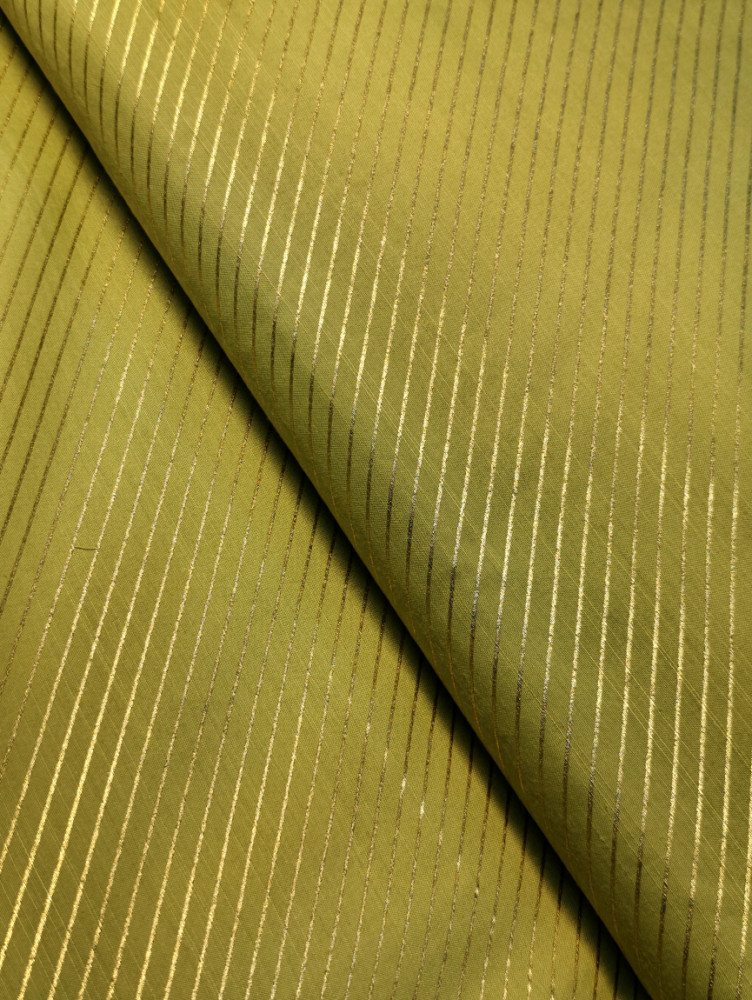 Image of Olive Satin Cotton Foil
