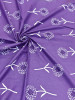 Cotton Floral Purple Print