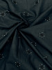 Charcoal Black Cotton Beds Work With Embroidery