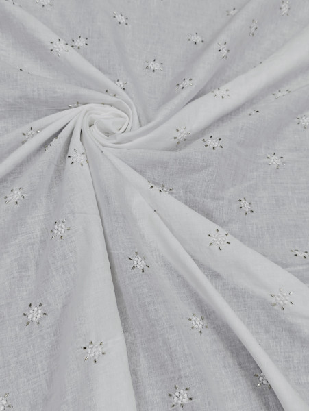 Pearl White Cotton Beds Work With Embroidery