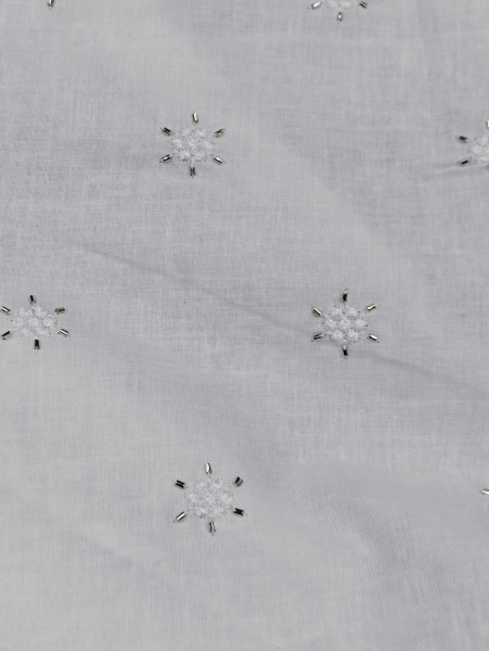 Pearl White Cotton Beds Work With Embroidery