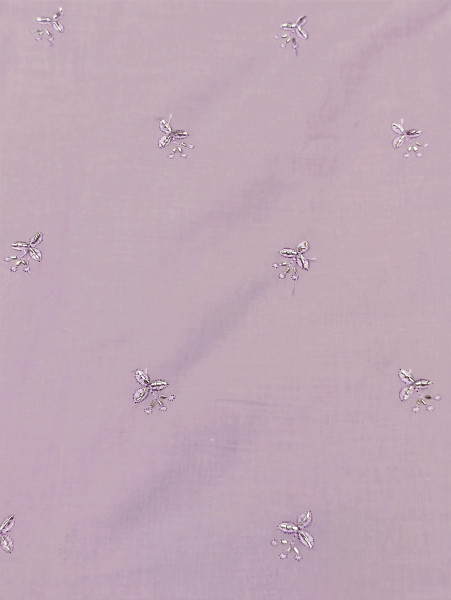 Lavender Cotton Beds Work With Embroidery