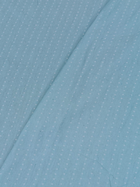 Sky Blue Dobby Premium Handloom Cotton Fabric