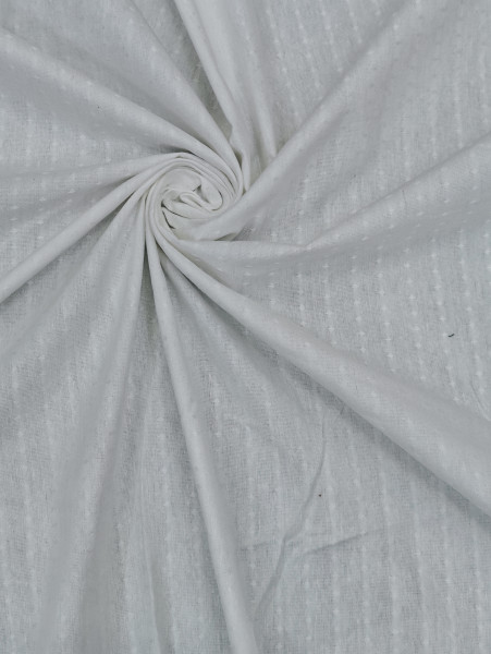 Gray Dobby Dot Premium Cotton Fabric