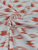 Pure Handloom Cotton Ikat Print - Orange