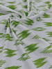 Pure Handloom  Cotton Ikat Print-Green