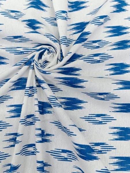 Indigo Blue Ikat print