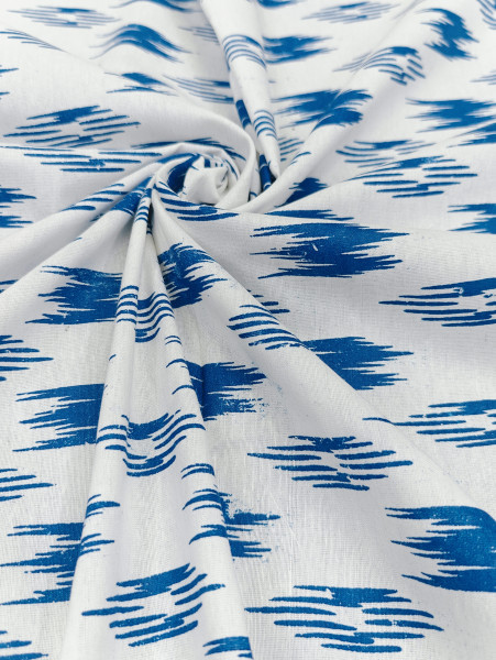 Indigo Blue Ikat print