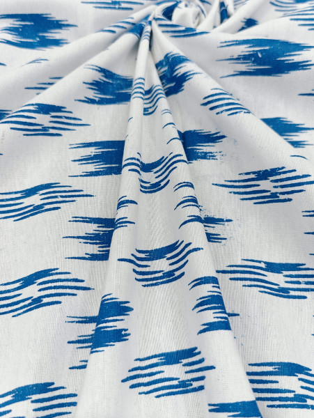 Indigo Blue Ikat print