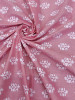 Peach floral cotton print
