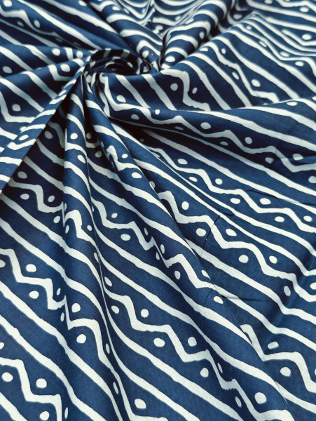 BLUE STRIPES COTTON FABRIC