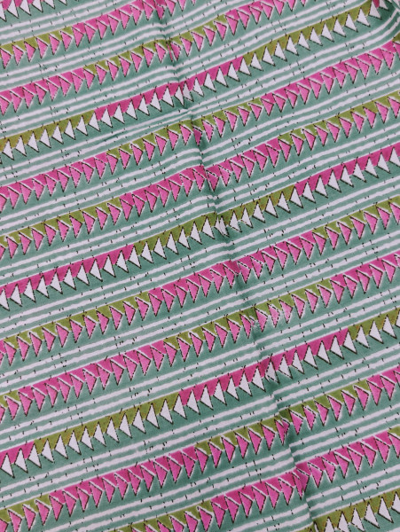 Beautiful Tringle Pattern Stripe Cotton Fabric