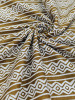 Chocolate ZigZag Stripe Cotton Fabric