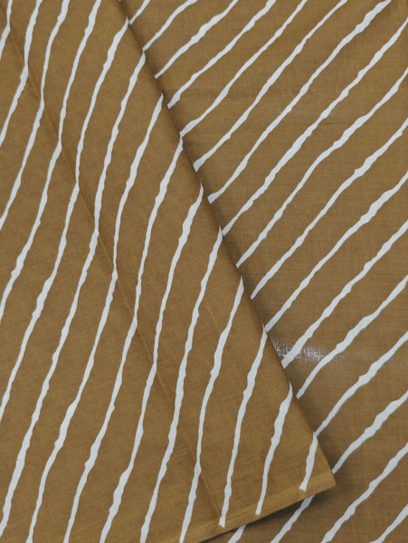 Mocha Brown Lehriya Print