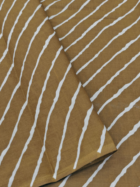 Mocha Brown Lehriya Print